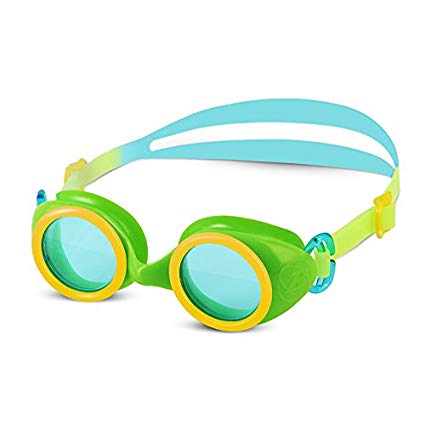 Barracuda Junior Swim Goggle WIZARD - Quick Release Silicone Strap, Anti-fog UV Protection, One-piece Frame Easy-adjustment Comfortable Fit, No Leaking for Kids Children ages 2-6#91355