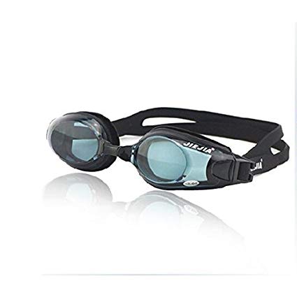 Corrective Nearsighted Non-Fogging Swim Goggles for near-sighted men and women w/ Case -1.5 to -9.0