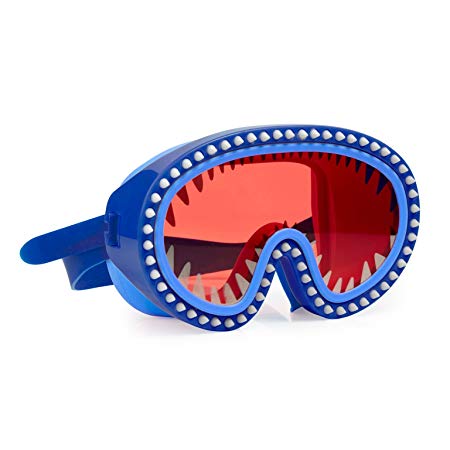 Shark Attack Goggles For Kids by Bling2O - Anti Fog, No Leak, Non Slip and UV Protection - Fun Water Accessory Includes Hard Case
