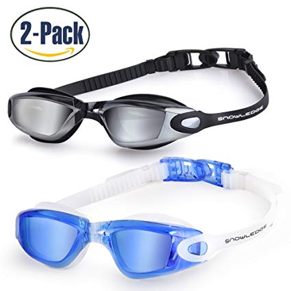 Snowledge Swimming Goggles Anti Fog UV Protection No leaking adjustable Triathlon Swim Goggles for Kids Youth Men Women