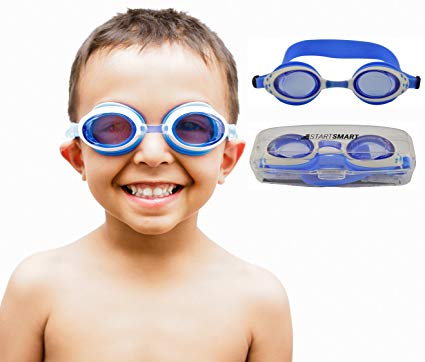 Kids Swim Goggles by Start Smart - Super-Soft and Comfortable Introductory Goggles with Anti- Fog and UV-Protection for Young Swimmers