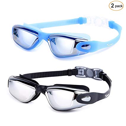 Sportneer Swim Goggle, Anti Fog and UV Protection Swimming Goggles for Adult Men Women Youth Kids Child