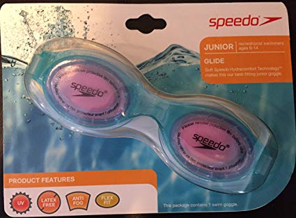 Speedo Junior Glide Print Goggles with Hydracomfort Technology