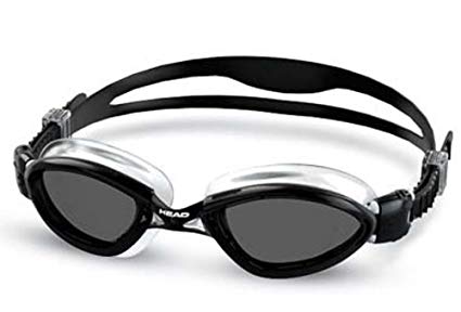 HEAD Tiger LSR Plus Swim Goggle, Clear/Black/Smoke