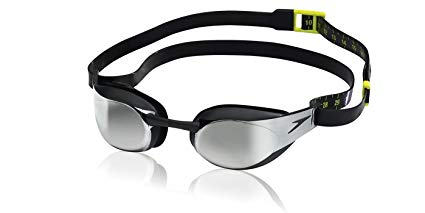 Speedo Fastskin3 Elite Mirrored Swim Swimming Racing Competition Goggle - Black