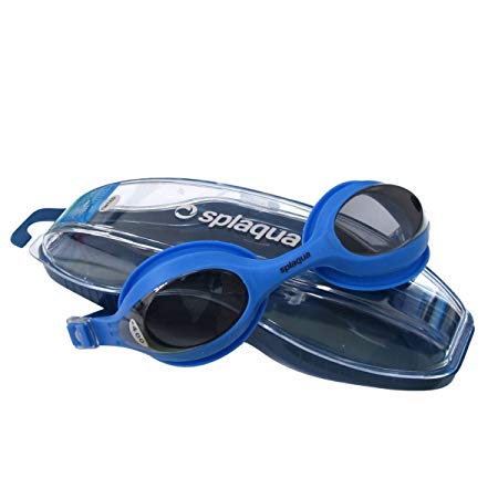 Splaqua Clear Prescription Swimming Goggles (Blue, -3.5)