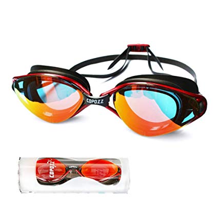 Swimming Goggles - Aoduoer Men Women Anti Fog No Leaking Swim Goggles with Free Protection Case, UV Protection