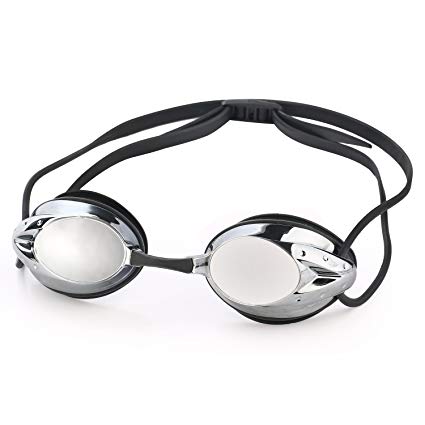 Onioc Swimming Goggles ,Anti Fog UV Protection for Men Women Youth Kids Child ,Black