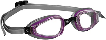 Aqua Sphere K-180+ Lady Goggles: Purple/Silver with Clear Lens
