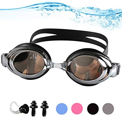 YINGNEW No Leaking Swimming Goggles - Unisex Triathlon Swim Glasses with Free Nose Clip & Earplugs,Swim Goggles with 100% UV Protection,Anti Fog Technology Ultra Comfort