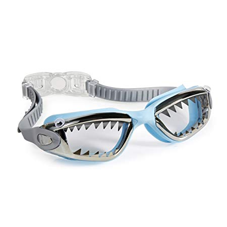 Shark Themed Swimming Goggles For Kids by Bling2O - Anti Fog, No Leak, Non Slip and UV Protection - Fun Water Accessory Includes Hard Case