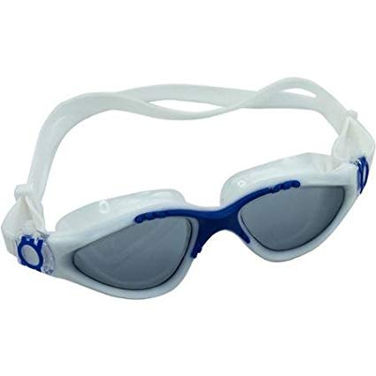 Dolfino #WMG10013WH Adult Water Sport White Goggles, Anti-fog Tinted Lens, UV Protection, Latex Free, For Ages 12 Years and Up