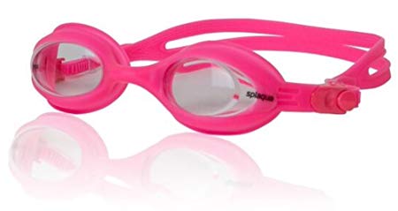 Splaqua Clear Prescription Swimming Goggles (Pink, -1.5)