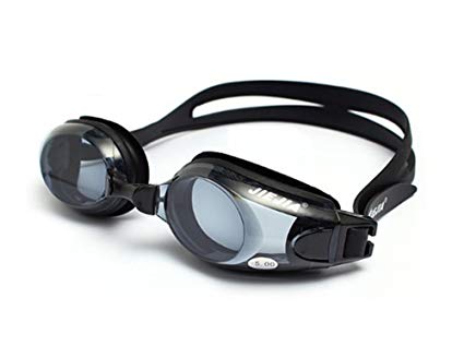 SUN RISE Adult Unisex Myopic -1.5 to -8.0 Anti-fog Clear Sight Swimming Goggles Adjustable UV Swim Glasses