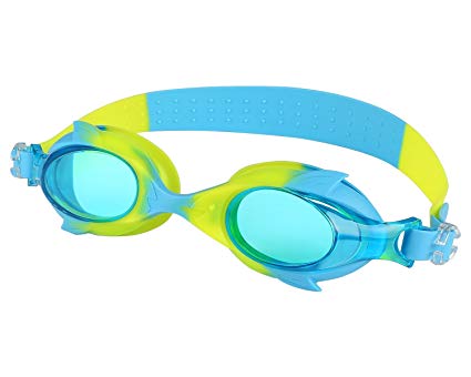 Wingogo Swim Goggle, Anti-Fog Crystal Clear Wide View Swimming Goggles No Leaking with UV Protection Lens for Kids Teenager Youth