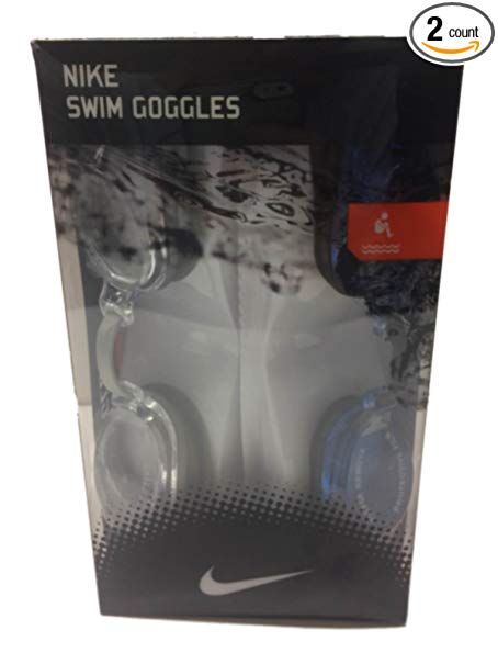 Nike Swim Goggles 2 Pack Blue Clear