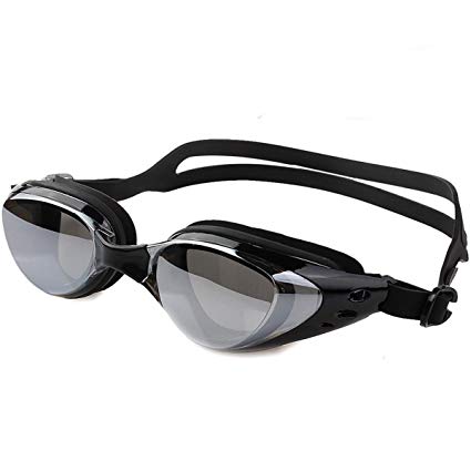 Nsstar Unisex Adult Waterproof Anti-fog Uv Protection Swim Goggles with Earplugs for Men Women