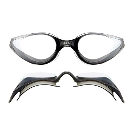ROKA R1 Anti-Fog Swim Goggles with RAPIDSIGHT Razor Sharp Optics