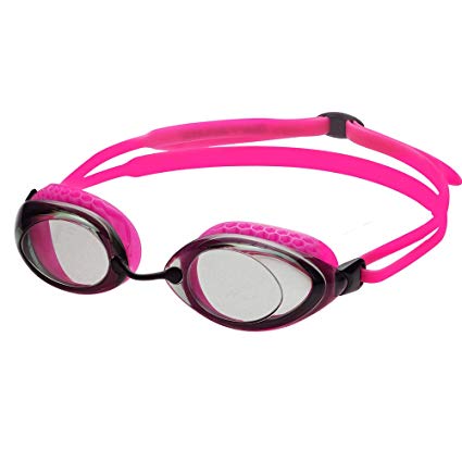 Dr.B Barracuda Optical Swim Goggle F940 - Honeycomb-structured Gaskets Corrective, Anti-fog UV Protection, Comfortable No leaking, Easy adjusting for Adults Women Ladies #94095