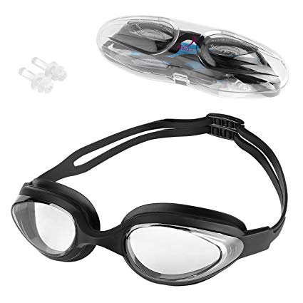 Swim Goggles, SANTIAOTUI Swimming Goggles, Professional Anti Fog No Leaking UV Protection Wide View Swim Goggles For Women Men Adult Youth Kids