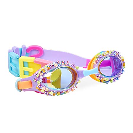 Bling2o Goggles Kids Swim Goggles - “Penny Candy” Kids Swimming Goggles with Anti Fog UV Protection and Custom Kid Goggles Hard Case