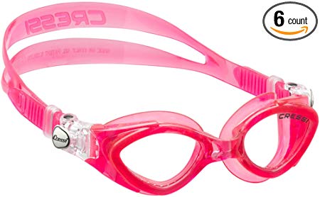 Cressi Young Swim Goggles for Kids Aged 7 to 15 made in Soft Silicone | King Crab: made in Italy
