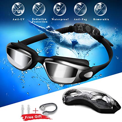 BASBE Goggles For adult Kids men women Swim Goggles Glass No Leaking Anti Fog UV Toddler Thriathlon Swimming Goggles