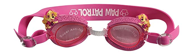 Girls Paw Patrol Swimming Goggles with Travel case