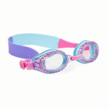 Glamorous Swimming Goggles For Kids by Bling2O - Anti Fog, No Leak, Non Slip and UV Protection - Fun Water Accessory Includes Hard Case