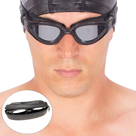 AqtivAqua Polarized Swimming Goggles Case || Swim Workouts ~ Open Water || Indoor/Outdoor Line