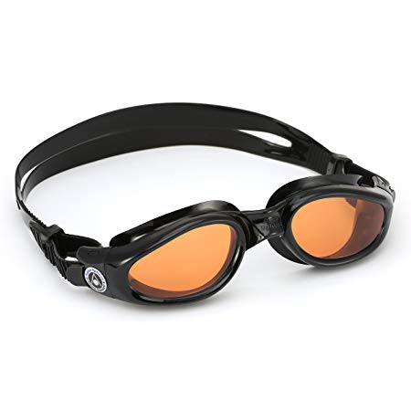 Aqua Sphere Kaiman Tinted Goggles Black with Amber Lens