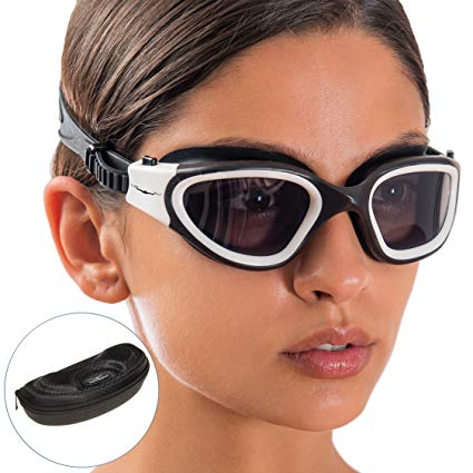 AqtivAqua Wide View Swim Goggles + Exclusive Design Case || Swim Workouts ~ Open Water || Indoor/Outdoor Line